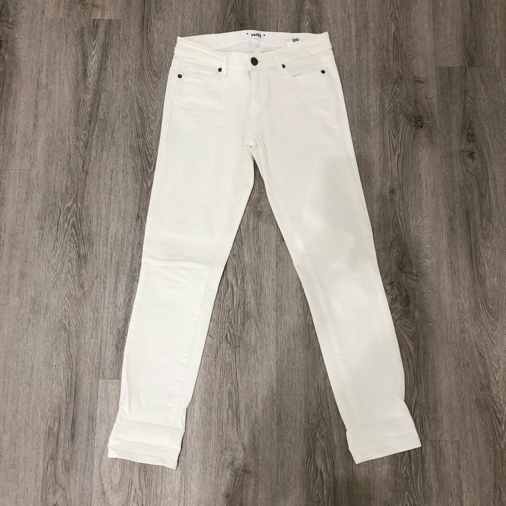 PAIGE Skyline Ankle Peg 26 White